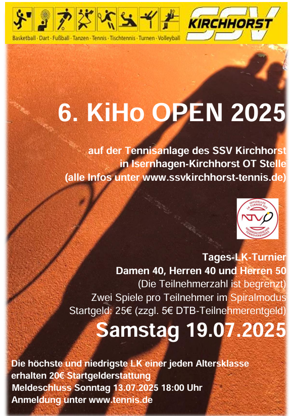 LK-Turnier 6. KiHo Open 2025 beim SSV Kirchhorst
